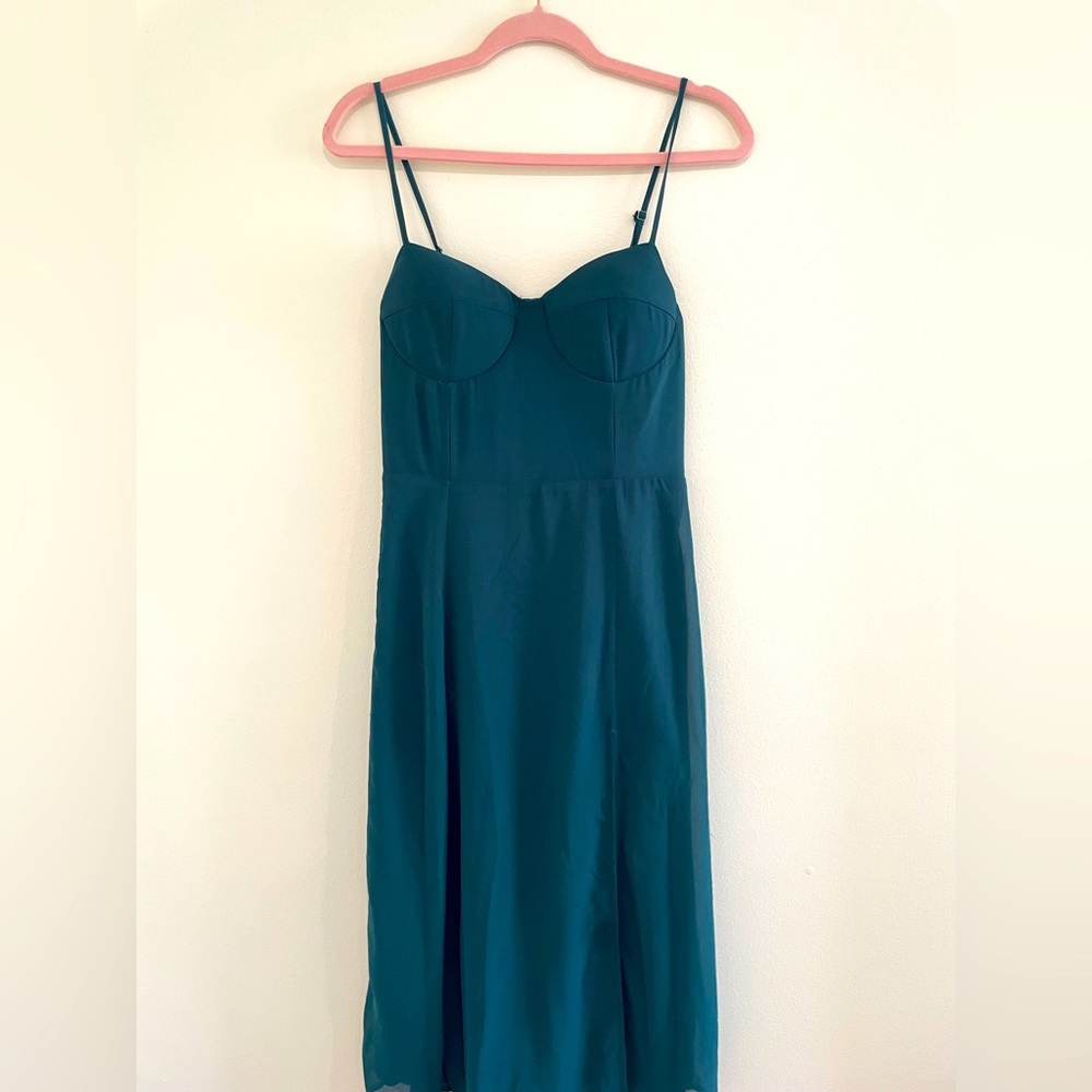 Windsor Forest Green Midi Dress